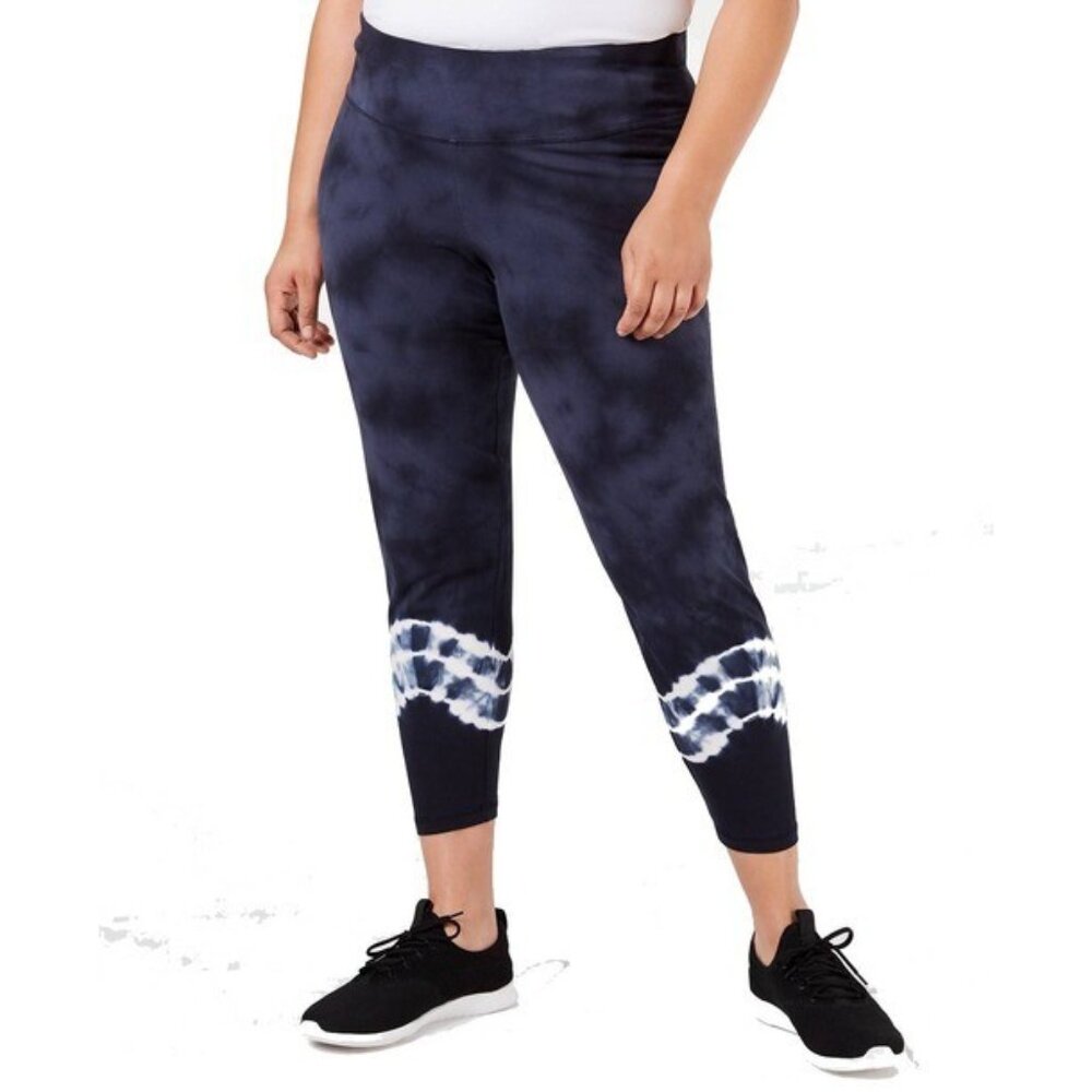 Plus Women's Tie-Dye Pull on Athletic Leggings Size 3X